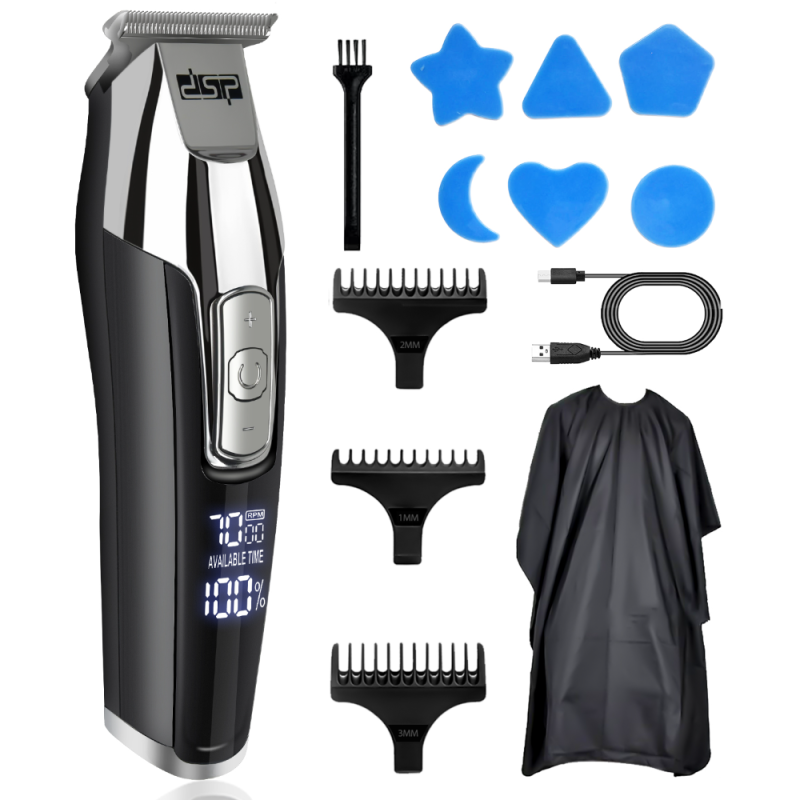 DSP men's shaver, continuous use up to 3 hours, black/gray, three levels of shaving 1 / 2 / 3, with 1 year warrantyماكينة حلاقة رجالية من ماركة دي اس بي استخدام متواصل حتى ٣ ساعات متواصلة أسود/رمادي ثلاث مستويات للحلاقة ١ / 2 / 3 مع ضمان لمدة عام DSP men's shaver, continuous use up to 3 hours, black/gray, three levels of shaving 1 / 2 / 3, with 1 year warrantyماكينة حلاقة رجالية من ماركة دي اس بي استخدام متواصل حتى ٣ ساعات متواصلة أسود/رمادي ثلاث مستويات للحلاقة ١ / 2 / 3 مع ضمان لمدة عام